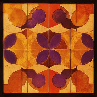 Chromatic Warpweave style, Midjourney V6.1: creative pattern composition