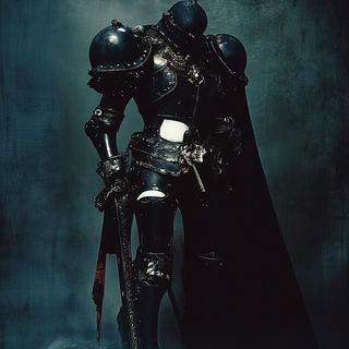 Pigment Currentism style, Midjourney V6.1: concept art character design of retropunk steam knight