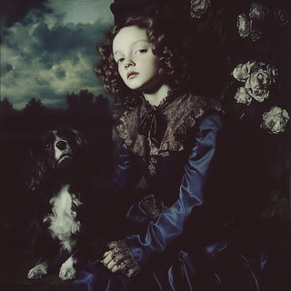 Pigment Currentism style, Midjourney V6.1: classical 18th-century oil painting