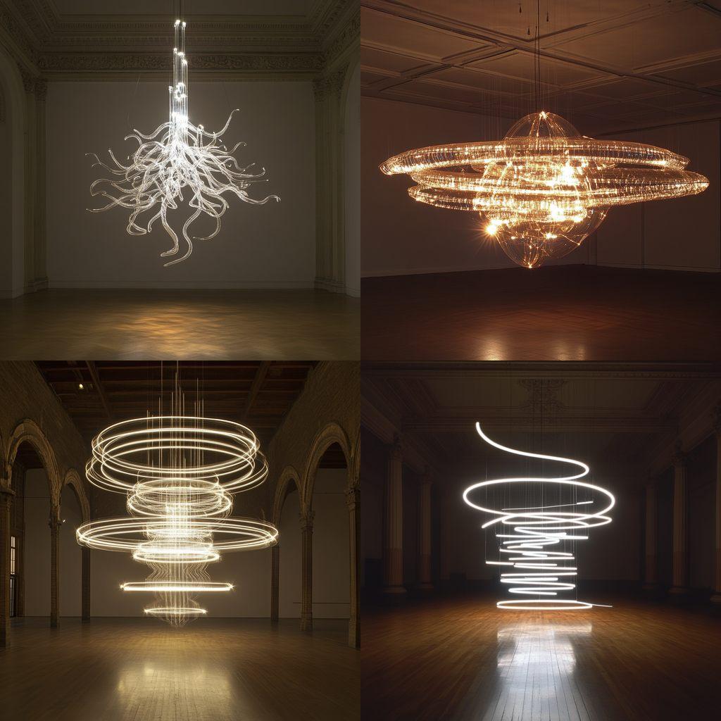 Cerith Wyn Evans style, Midjourney V6.1, render 1 of 4