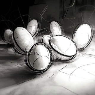 Inkflare Urbanime style, Midjourney V6.1: abstract 3D render