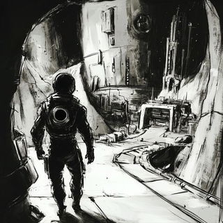Inkflare Urbanime style, Midjourney V6.1: cinematic shot from sci-fi movie