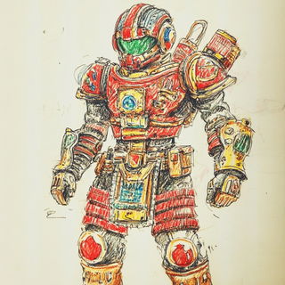 Stratoslipware style, Midjourney V6.1: concept art character design of retropunk steam knight
