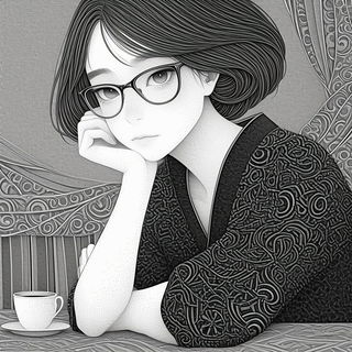 Marzipan Meadow Cartoons style, Midjourney V6.1: black-and-white manga comic strip