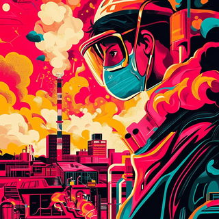 Neonforge Waters style, Midjourney V6.1: editorial illustration for popular scientific magazine cover