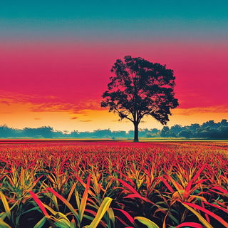Neonforge Waters style, Midjourney V6.1: realistic landscape photograph of quiet dawn