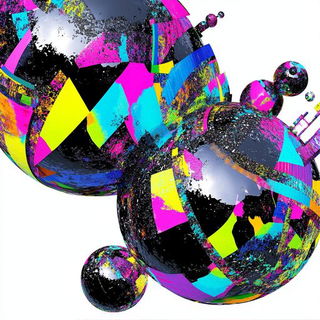 Brushmark Meridianism style, Midjourney V6.1: abstract 3D render