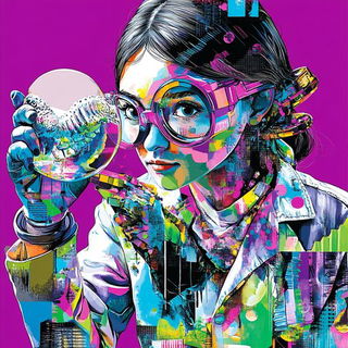 Brushmark Meridianism style, Midjourney V6.1: editorial illustration for popular scientific magazine cover