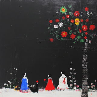 Chromopera style, Midjourney V6.1: traditional folk art