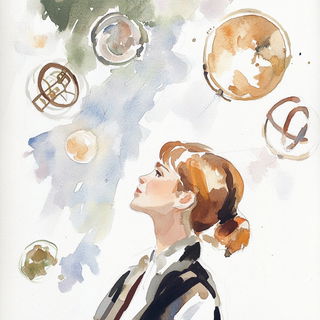 Umbrellatiger style, Midjourney V6.1: editorial illustration for popular scientific magazine cover