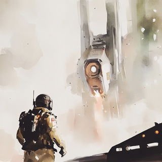 Umbrellatiger style, Midjourney V6.1: cinematic shot from sci-fi movie