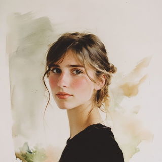 Umbrellatiger style, Midjourney V6.1: photographic portrait of female protagonist