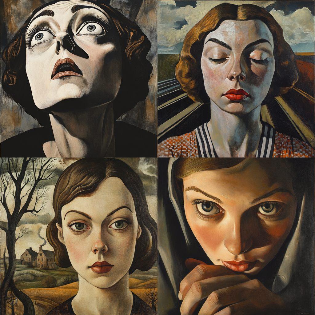 Charley Toorop style, Midjourney V6.1, render 1 of 4