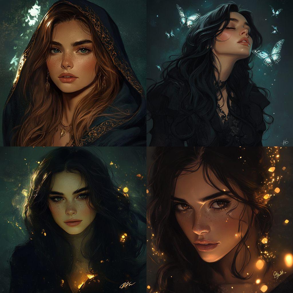 Charlie Bowater style, Midjourney V6.1, render 1 of 4