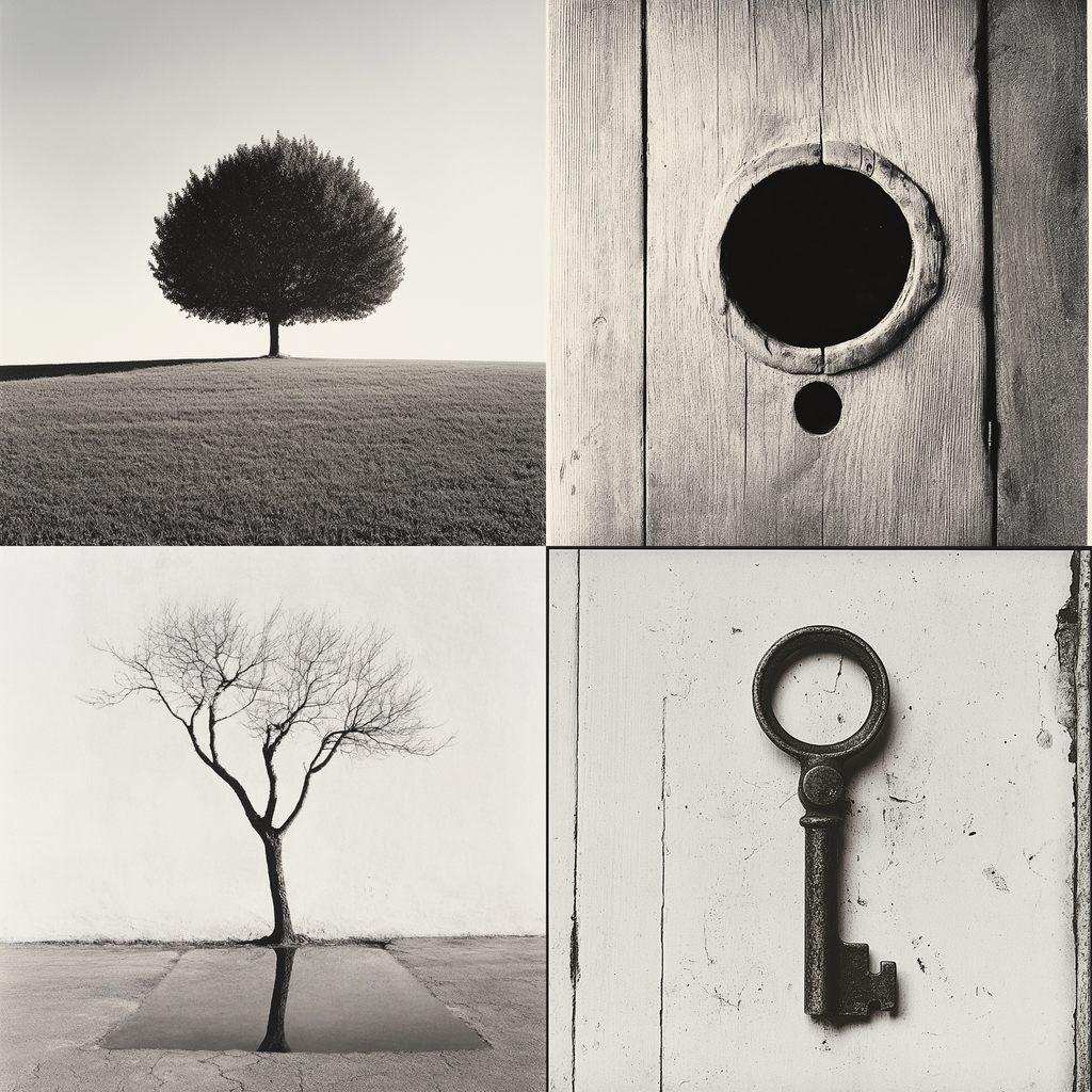 Chema Madoz style, Midjourney V6.1, render 1 of 4