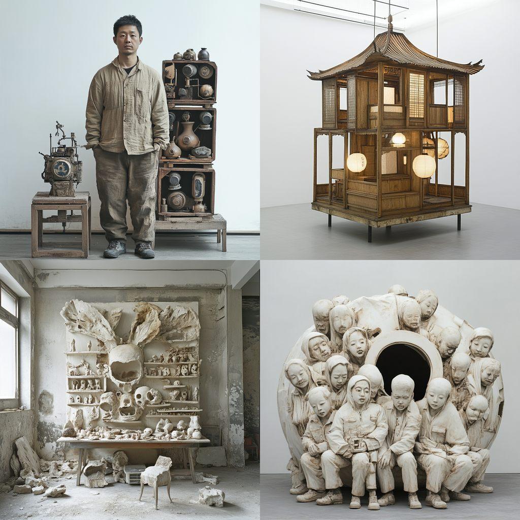 Chen Zhen style, Midjourney V6.1, render 1 of 4