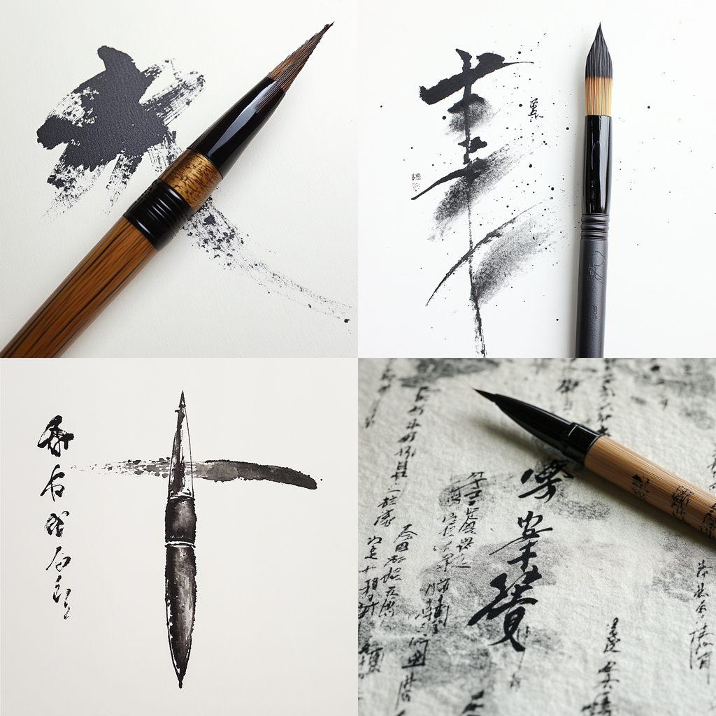 Chinese ink brush style, Midjourney V6.1, render 1 of 4