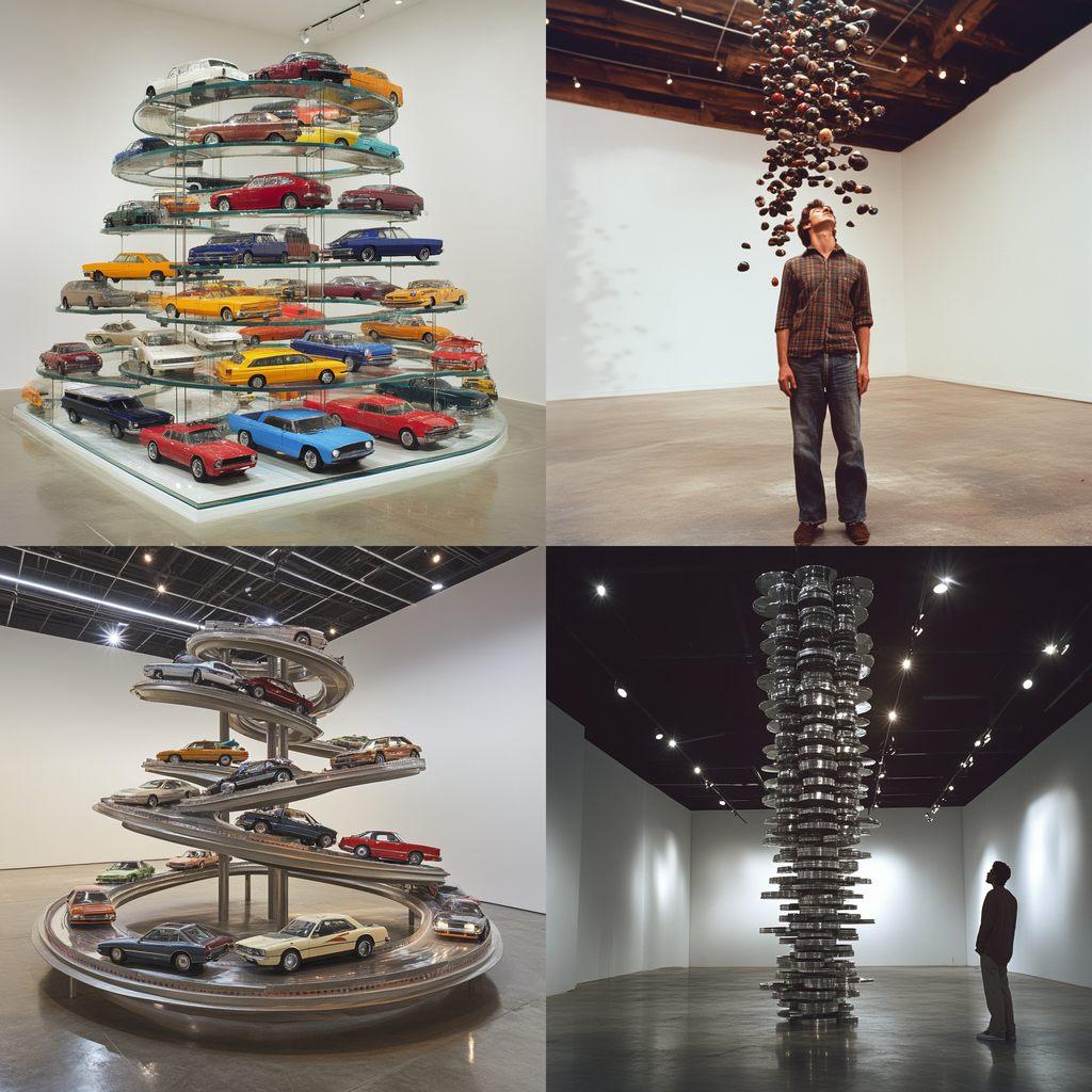 Chris Burden style, Midjourney V6.1, render 1 of 4
