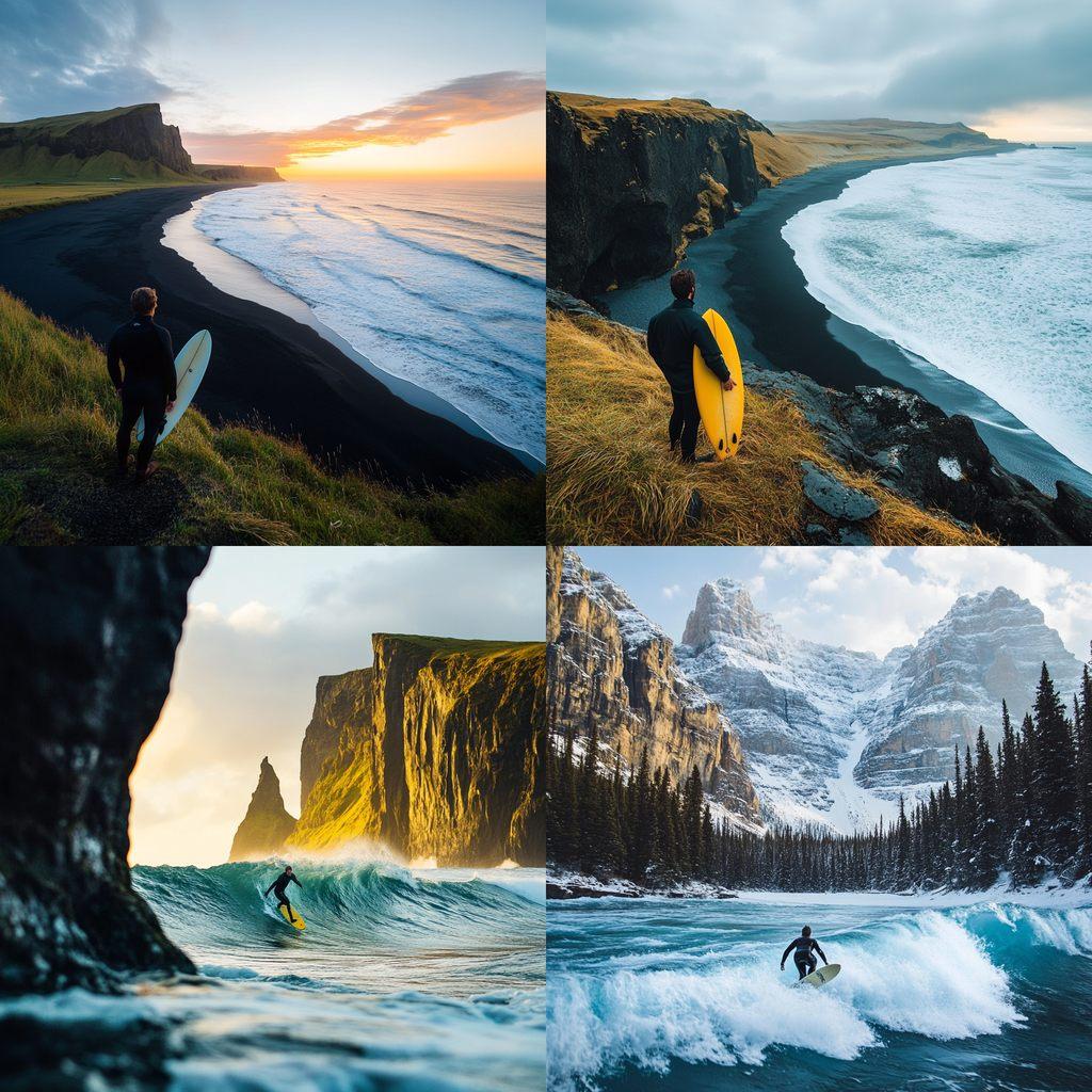 Chris Burkard style, Midjourney V6.1, render 1 of 4