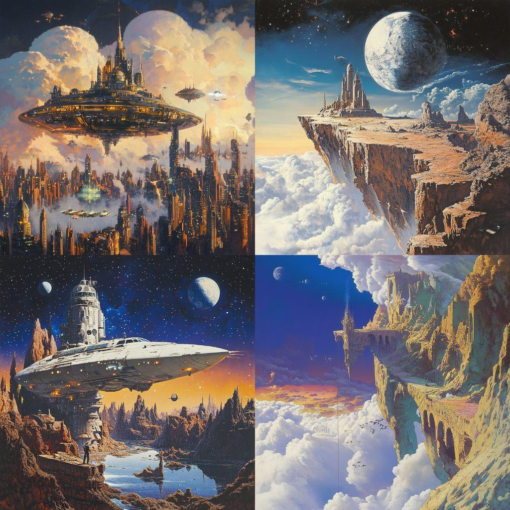 Chris Moore style, Midjourney V6.1, render 1 of 4