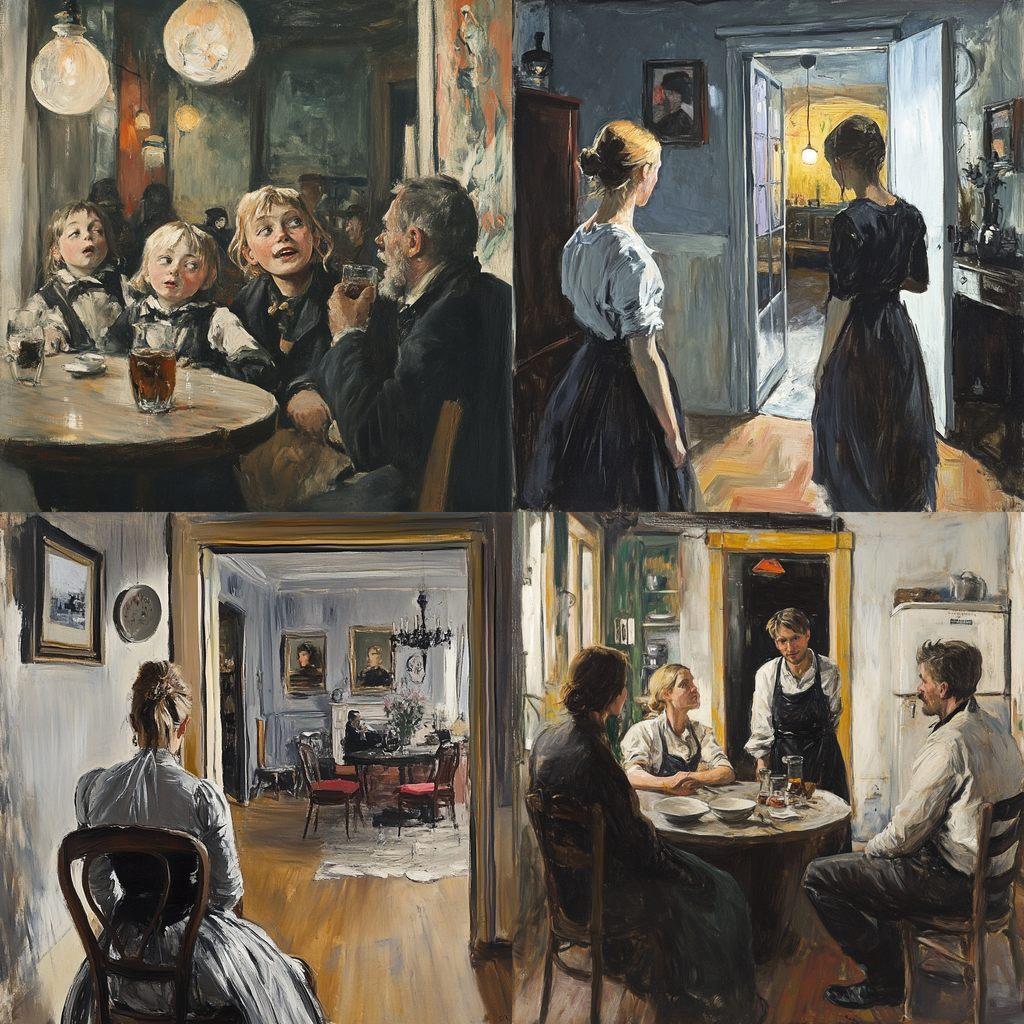 Christian Krohg style, Midjourney V6.1, render 1 of 4