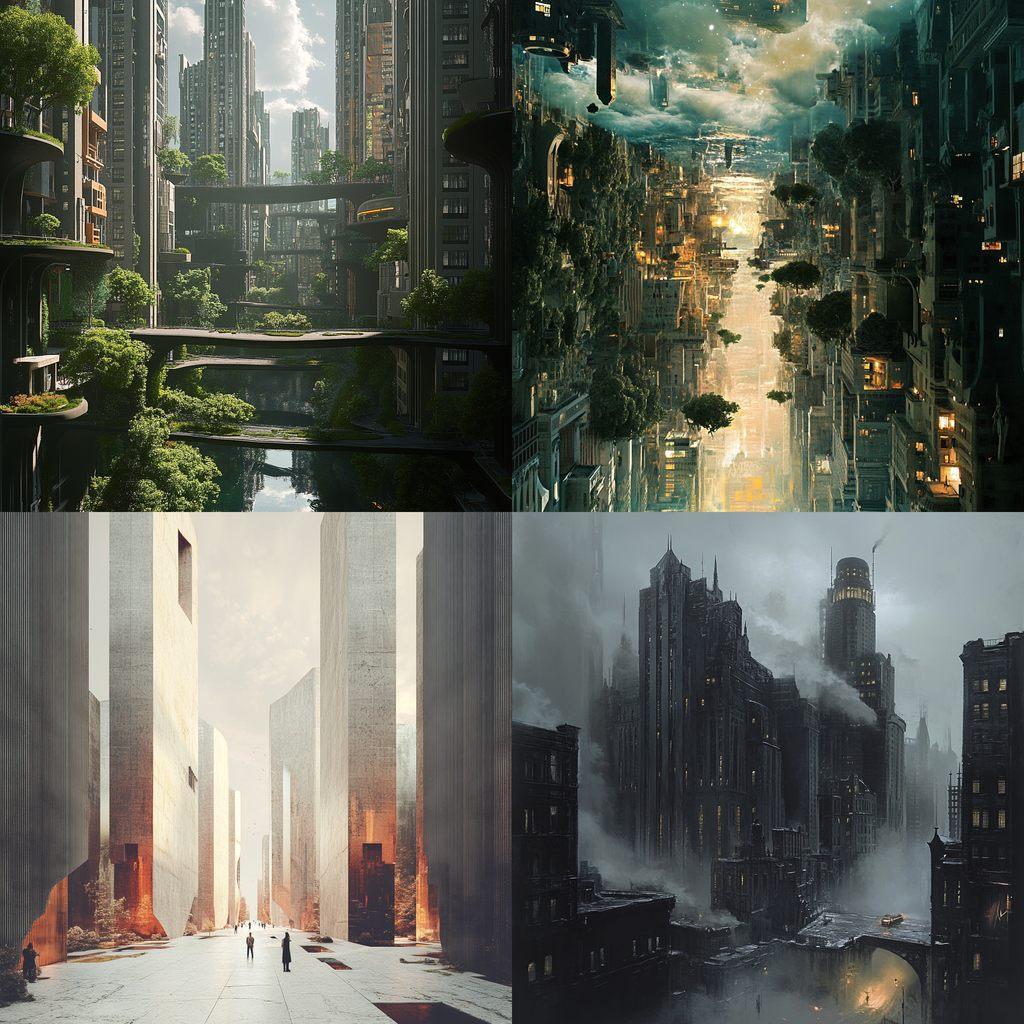 City plan style, Midjourney V6.1, render 1 of 4