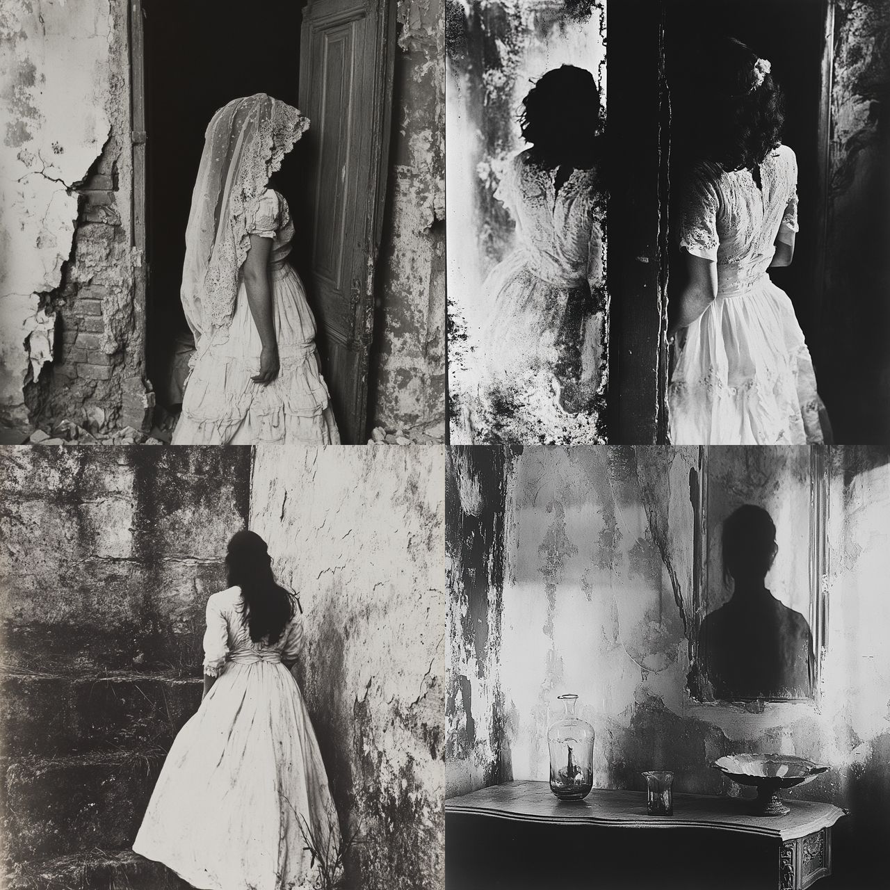 Clarence John Laughlin style, Midjourney V6.1, render 1 of 4