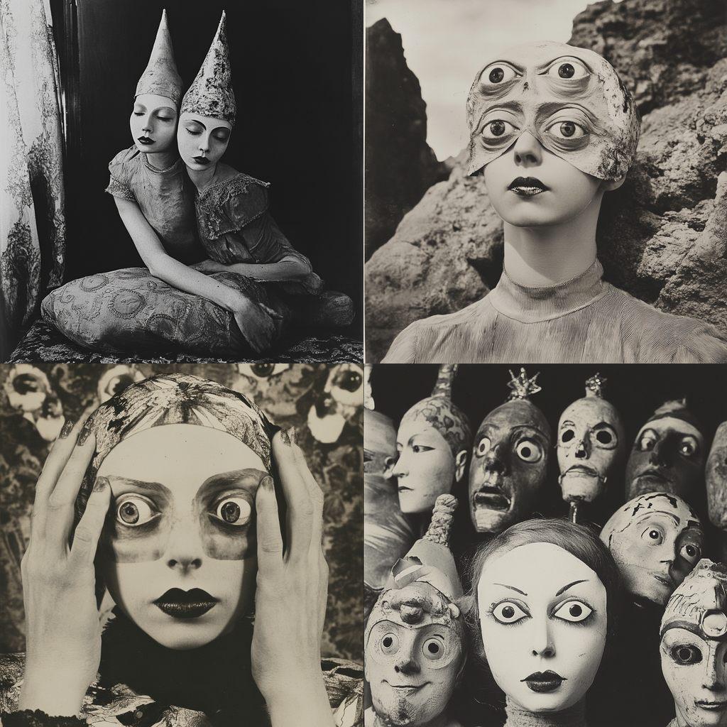 Claude Cahun style, Midjourney V6.1, render 1 of 4