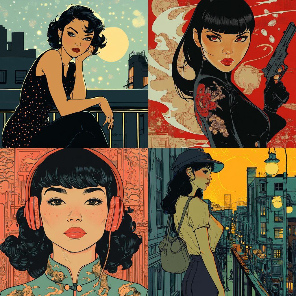 Cliff Chiang style, Midjourney V6.1, render 1 of 4