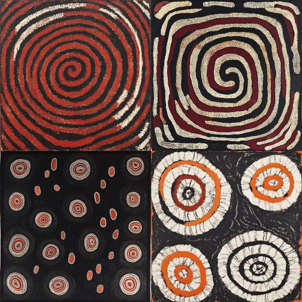 Clifford Possum Tjapaltjarri style, Midjourney V6.1, render 1 of 4