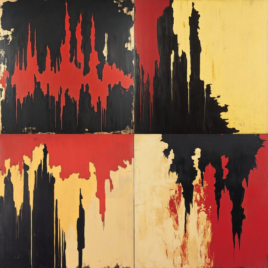 Clyfford Still style, Midjourney V6.1, render 1 of 4