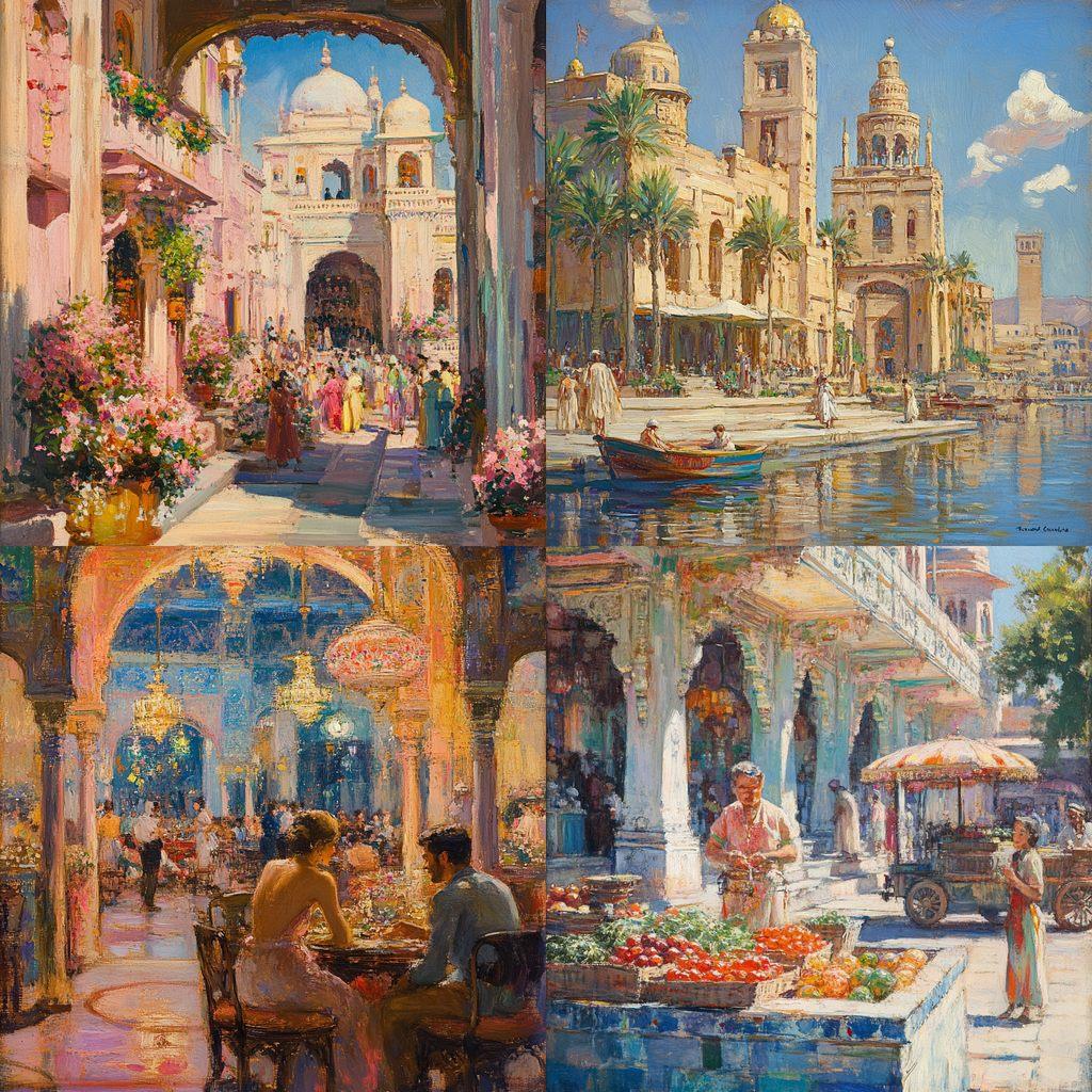 Colin Campbell Cooper style, Midjourney V6.1, render 1 of 4