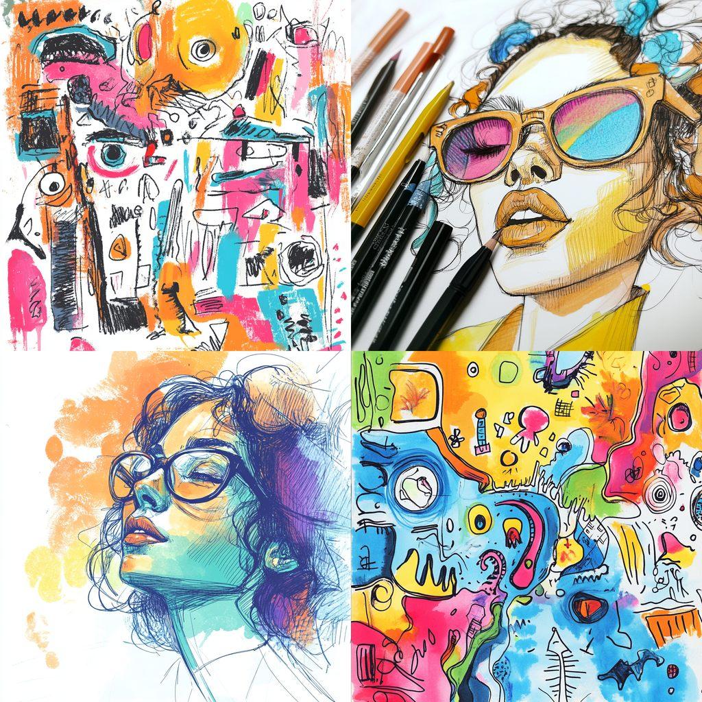 Color sketchnote style style, Midjourney V6.1, render 1 of 4