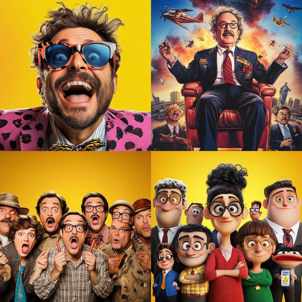 Comedy movie style, Midjourney V6.1, render 1 of 4