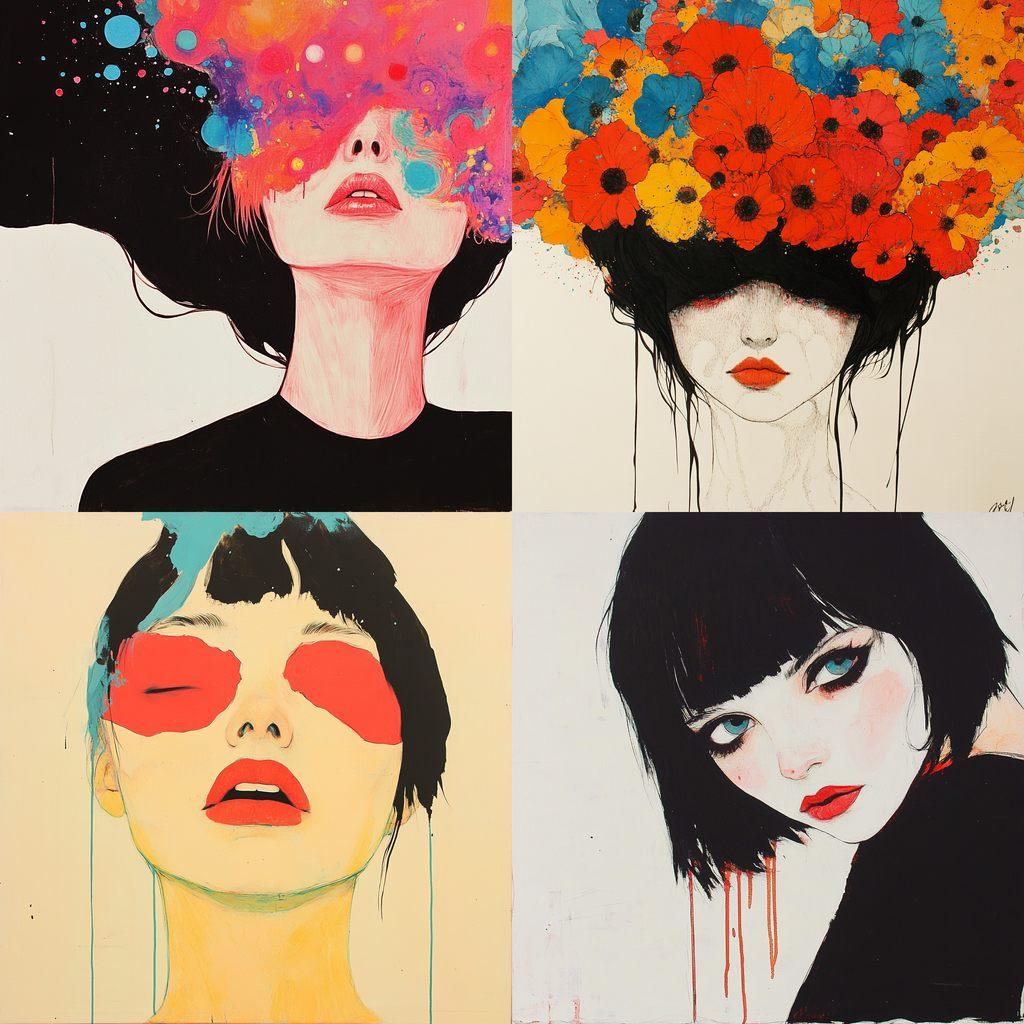 Conrad Roset style, Midjourney V6.1, render 1 of 4