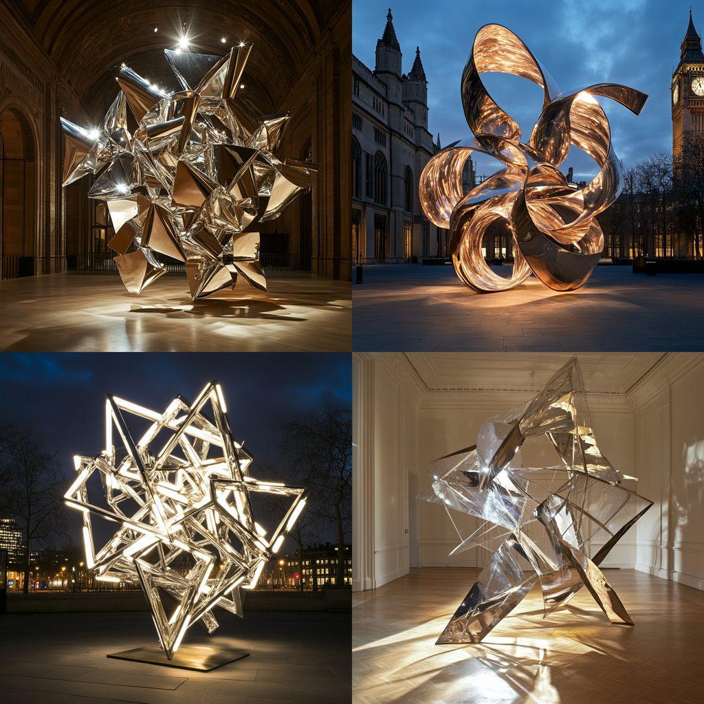 Conrad Shawcross style, Midjourney V6.1, render 1 of 4