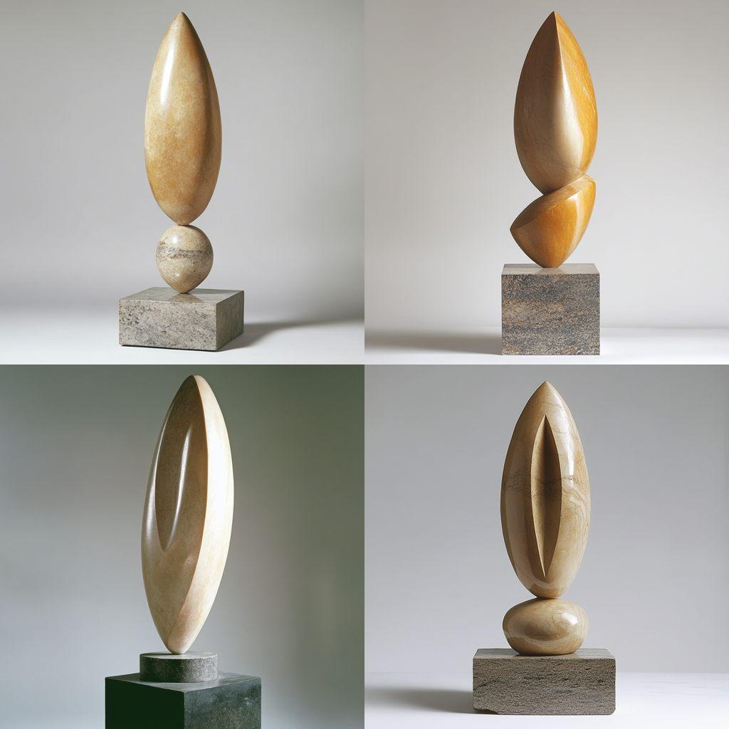 Constantin Brancusi style, Midjourney V6.1, render 1 of 4