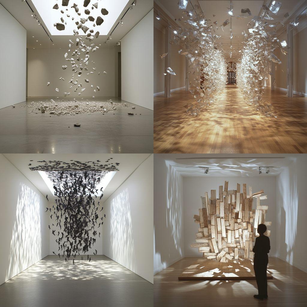 Cornelia Parker style, Midjourney V6.1, render 1 of 4