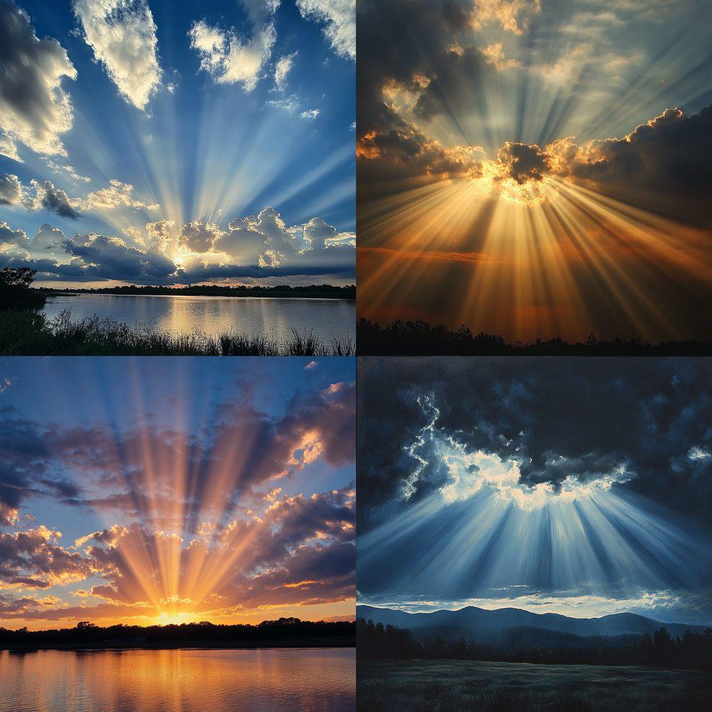 Crepuscular rays style, Midjourney V6.1, render 1 of 4