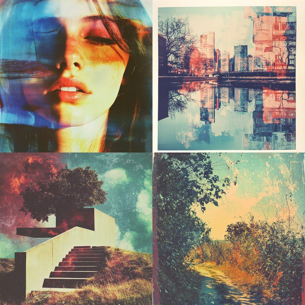 Cross processing print style, Midjourney V6.1, render 1 of 4