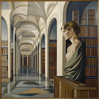 Mosaic Silhouette Deco style, Midjourney V6.1: Midlibrary