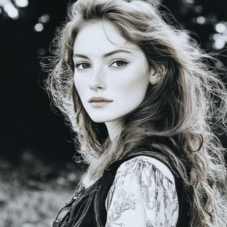 Cryocanyon style, Midjourney V6.1: photographic portrait of female protagonist