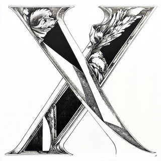 Cryocanyon style, Midjourney V6.1: typographic composition with large letters