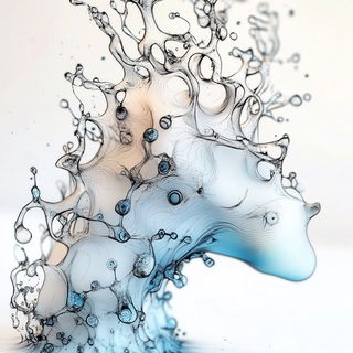 Needlemoon style, Midjourney V6.1: abstract 3D render