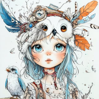 Needlemoon style, Midjourney V6.1: traditional folk art