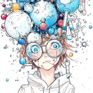 Needlemoon style, Midjourney V6.1: editorial illustration for popular scientific magazine cover
