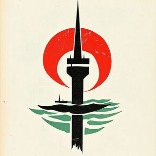 Petalfauna style, Midjourney V6.1: bold minimalist logo design for Istanbul city municipal services