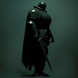 Featherstain style, Midjourney V6.1: concept art character design of retropunk steam knight