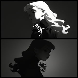 Featherstain style, Midjourney V6.1: black-and-white manga comic strip