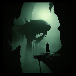 Featherstain style, Midjourney V6.1: cinematic shot from sci-fi movie